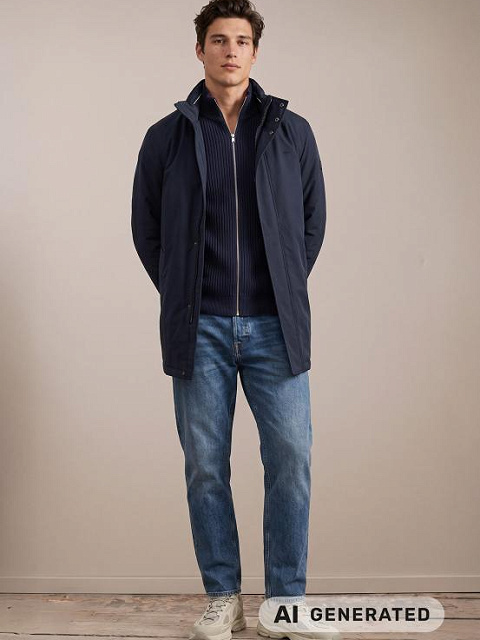 FYNCH-HATTON KABÁT 1609 2631 688 DARK NAVY FYNCH-HATTON KABÁT 1609 2631 688 DARK NAVY