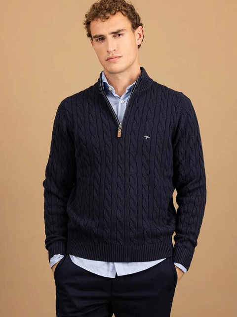 FYNCH-HATTON CIPZ�RAS NYAK� PUL�VER 1509 207 690 NAVY