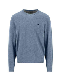 FYNCH-HATTON K�R NYAK� PUL�VER 1609 324 660 AIR BLUE AIR COTTON CASHMERE
