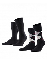 BURLINGTON 2PACK ZOKNI EVERYDAY MIX 21044 3000 BLACK